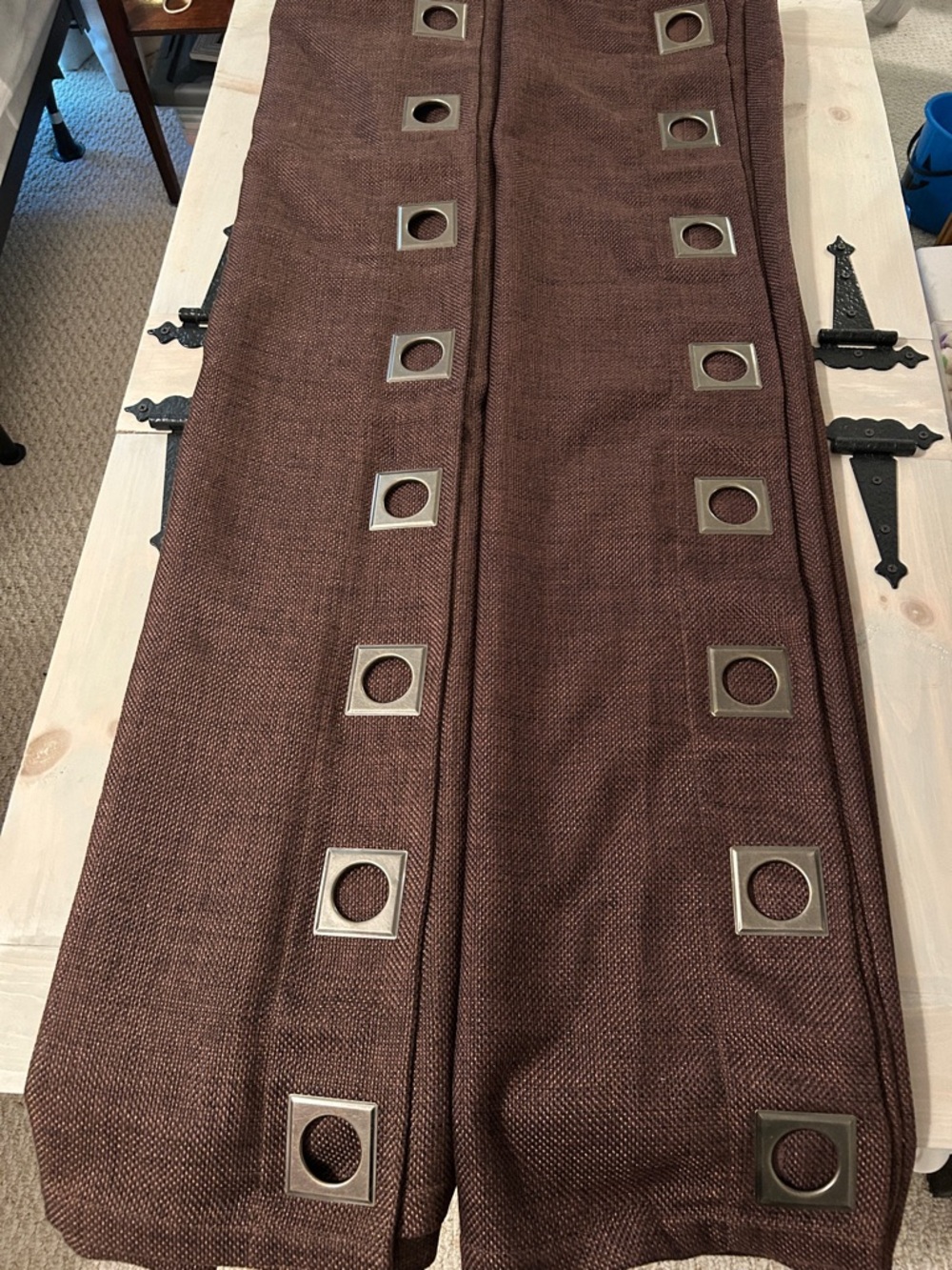 Bed Bath & Beyond Brown Grommet Curtain Panels (set of two panels)